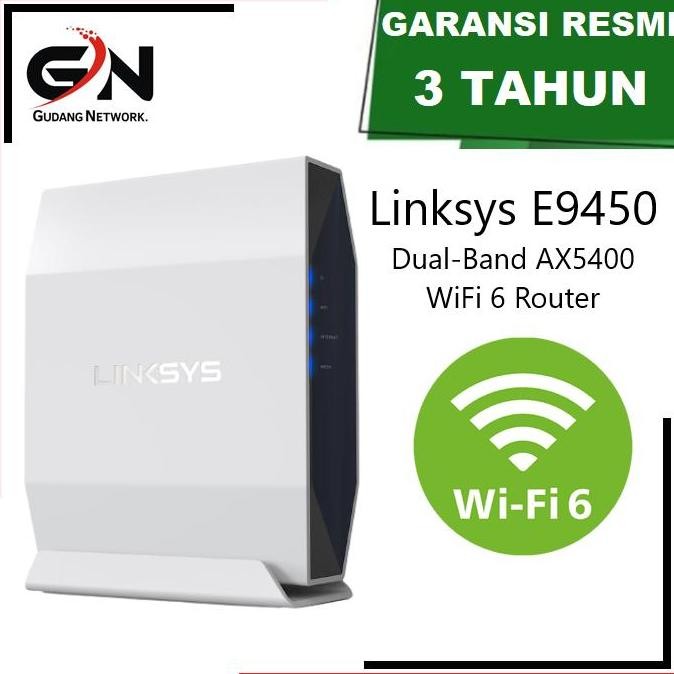 Linksys E9450 Dual-Band Ax5400 Wifi 6 Router E 9450 New Stok
