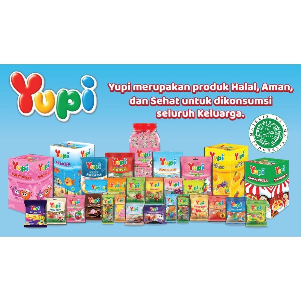 

sd-5 TR24 [BERKAH] Permen YUPI All Varian Rasa Isi 24 Pcs Per Box Baby Bear / Little Star / Gummy Fangs / Wotta Melon / Ice Cream / Exotic Mango / Berribonz / Choco Glee Fruity Cola / Bolicicious Strawberry Orange / Dino Land / Jungle Fun / Mini Burger /