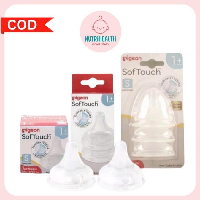 Pigeon Wide Neck Nipple S/M/L/Ll/Lll Soft Touch Dot Bayi Pigeon Co