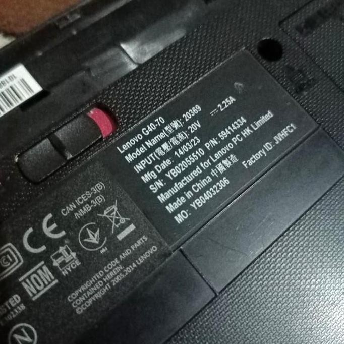 Casing Laptop Lenovo G40 30 45 70 80 New Stok