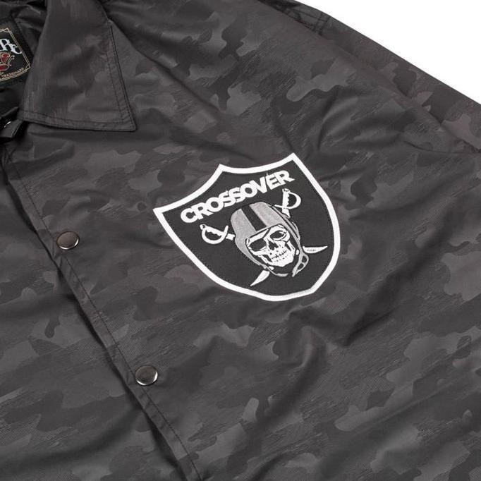 Windbreaker Jacket Crossover "Raiders" Black Camo Co