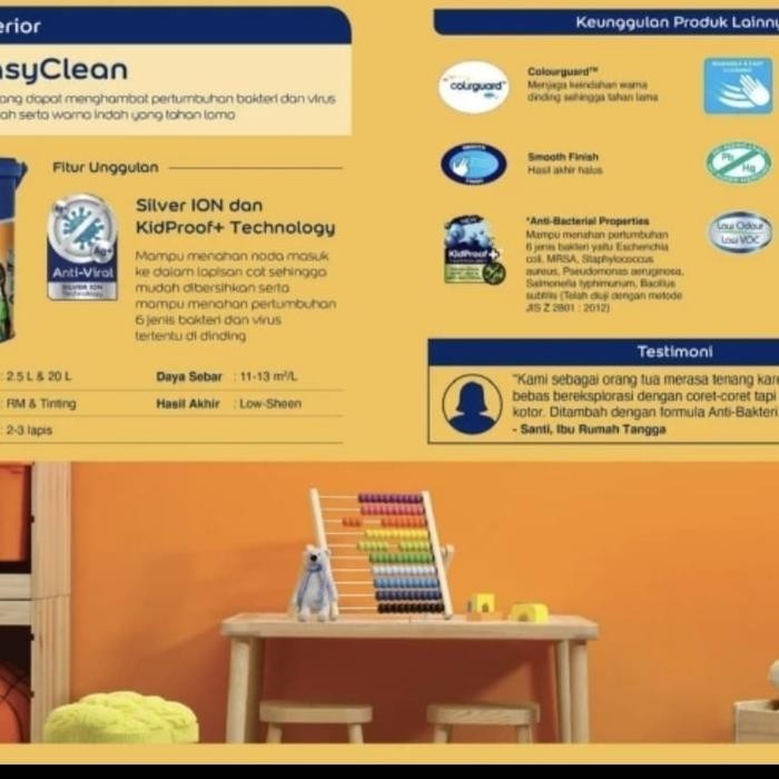 Dulux Easy Clean 20 Liter Gratis Ongkir