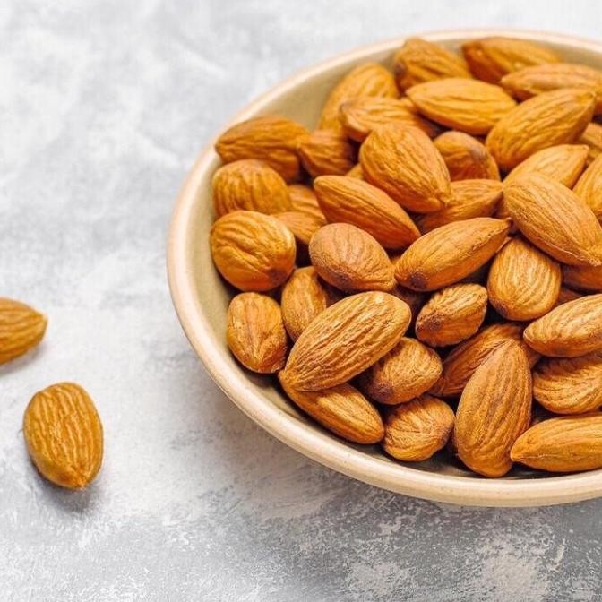 

w2fit kacang almond panggang kupas roasted 1 kg original super food termurah
