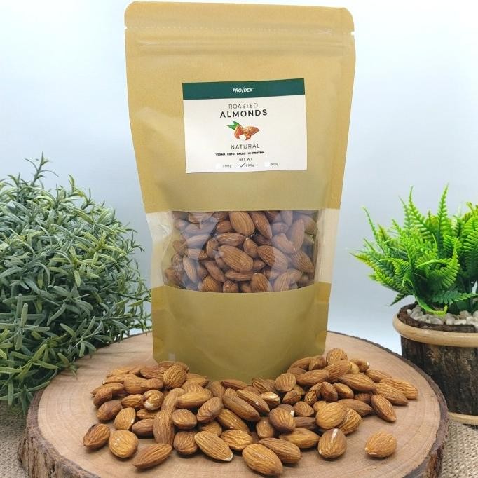 

roasted almonds/ almond panggang 250g - diet, healthy, snack, cemilan termurah