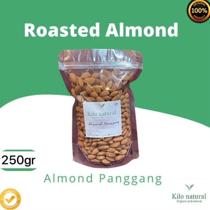 

roasted almond 250 gr / almond utuh panggang 250 gram termurah