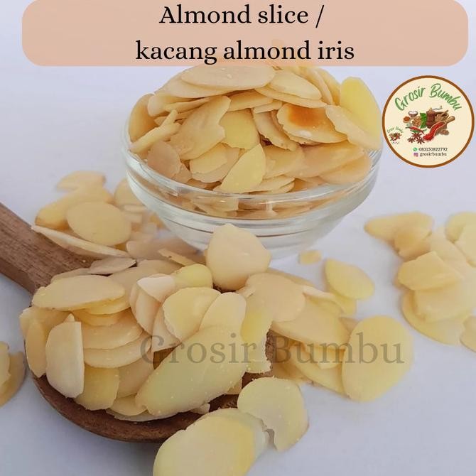 

ready almond slice / kacang almond iris asli 100% termurah