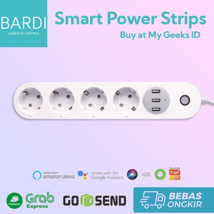 HARGA DISC - Bardi Smart Extension Power Strip WIFI