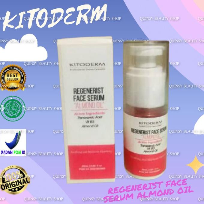 

kitoderm regenerist face serum almond oil termurah