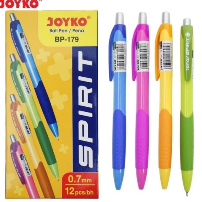 

Produk Baru!! Ball Pen Pulpen Pena Joyko BP 179 SPIRT 0.7mm (1 Lusin 12Pcs)