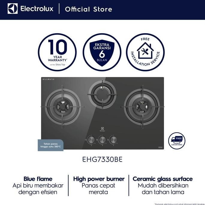 Kompor Tanam Electrolux Ehg 7330Be / Ehg7330Be / Ehg 7330 Be