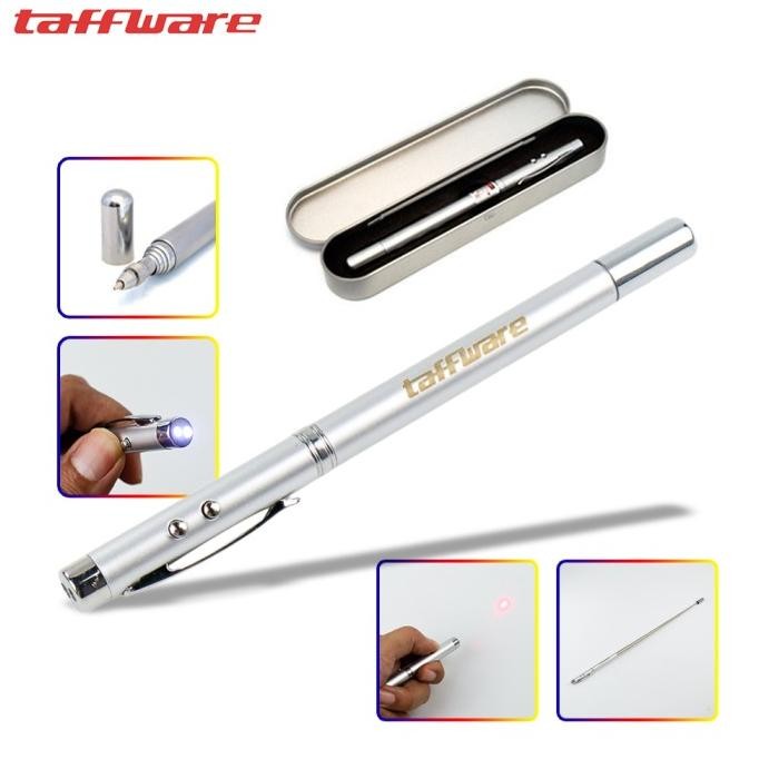 

Produk Baru!! Pulpen Multifungsi 5in1 Taffware Laser Pointer Senter Stik Teleskopik