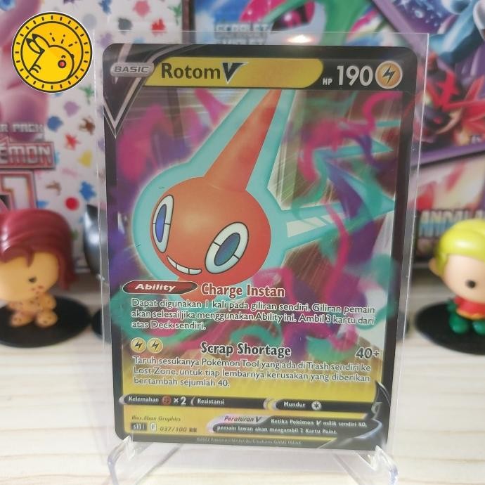 Terlaris Rotom V s11 037/100 Pokemon TCG Indonesia SALE