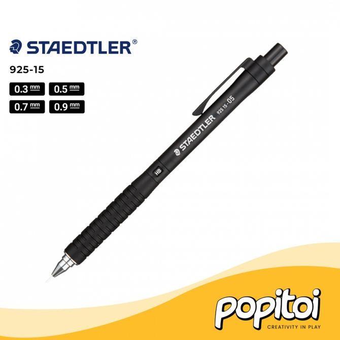 Ready Staedtler 925-15 Mechanical Drafting Pencil 0.3 0.5 0.7 0.9 Mm Pensil Mekanik Cetek Gambar