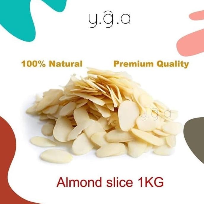 

kacang almond slice 1kg termurah