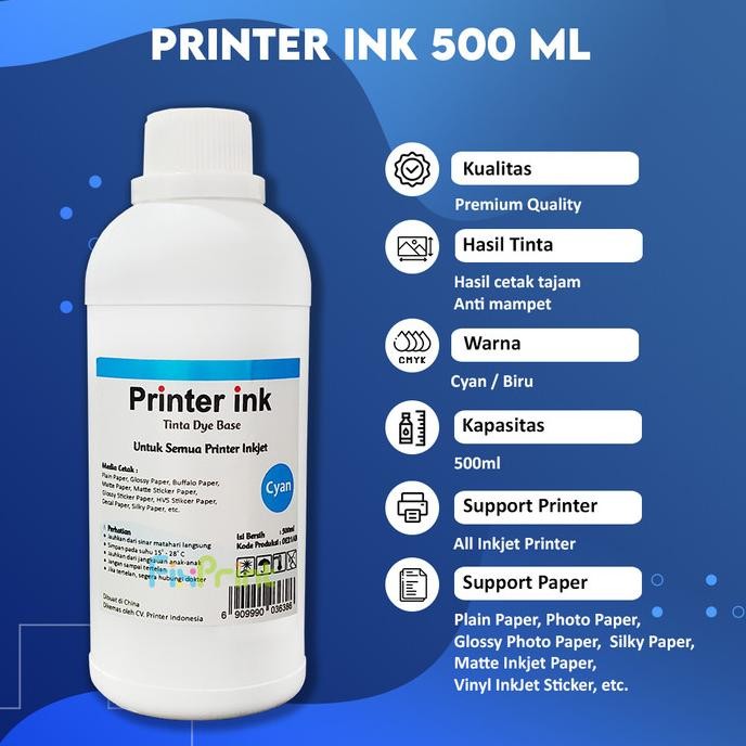 Original Tinta Printer 500Ml Refill Printer Canon Ip2770 Mp287 Inkjet 2135 2775