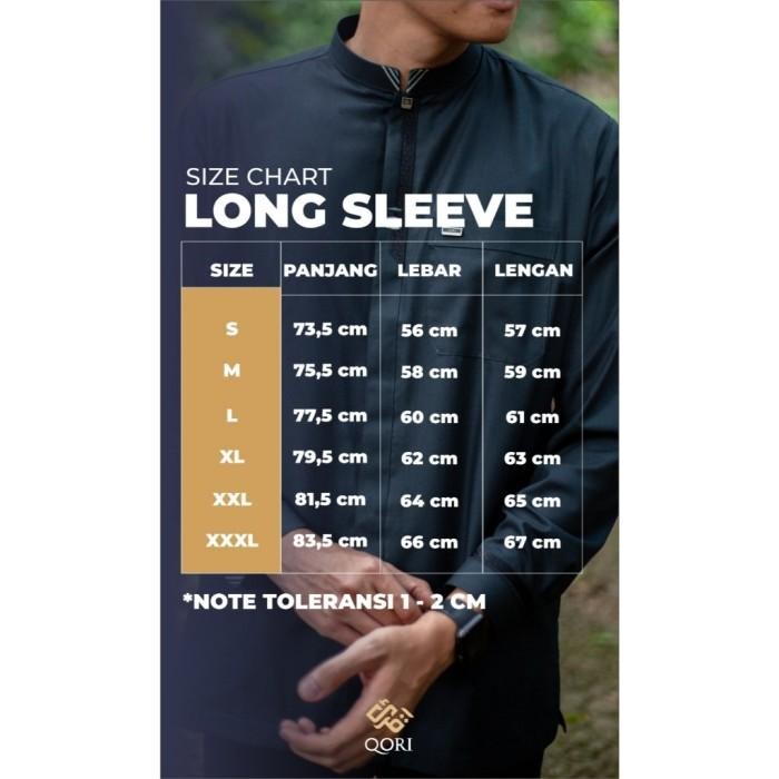 New 100% Originalll Qori Apparel Reguler Baju Koko Casual Suhail (Lengan Panjang) Suh-2 Termurah Bes