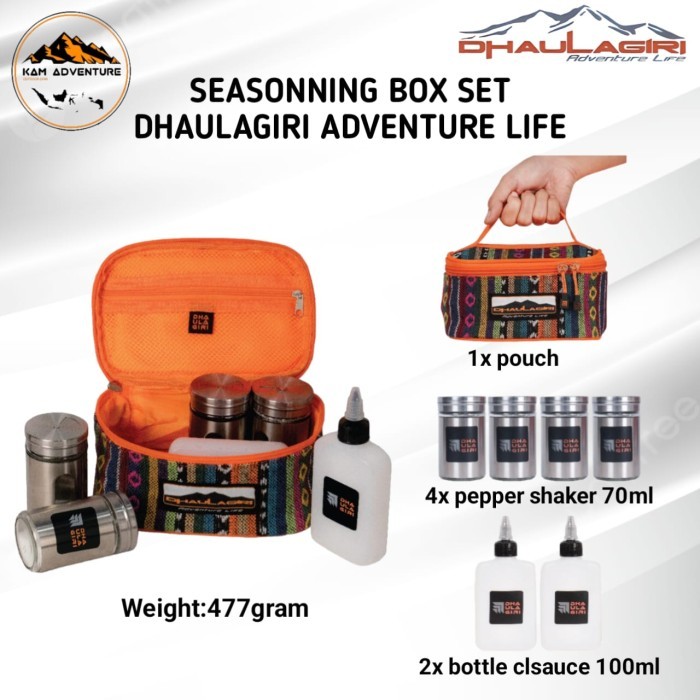 Dhaulagiri seasoning box set - kotak bumbu set - kotsl bumbu camping