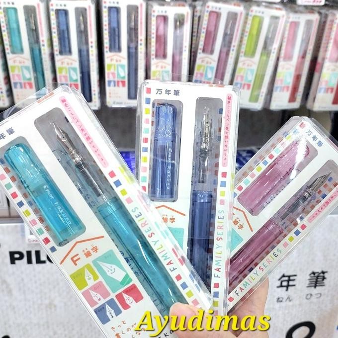 

Pilot Kakuno CLEAR Extra Fine / Fine / Medium Nib Fountain Pen - pena / kaligrafi pen EF / F / M