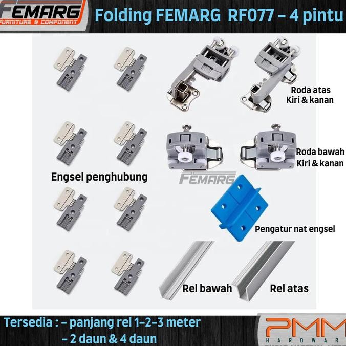 }}}}}}] Rel Folding wardrobe kitchen set RF 077 FEMARG pintu lemari lipat