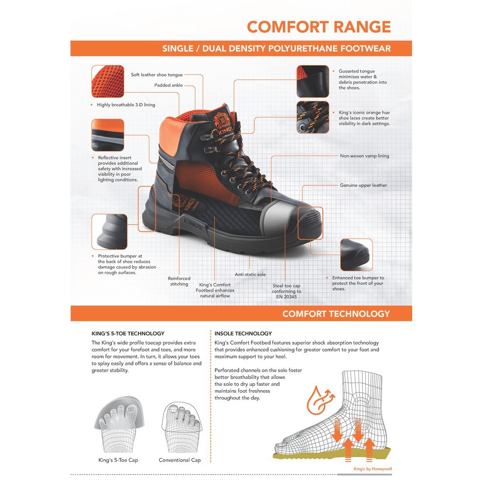 Sepatu Safety King Kings King'S Kwd 205 X By Hitam