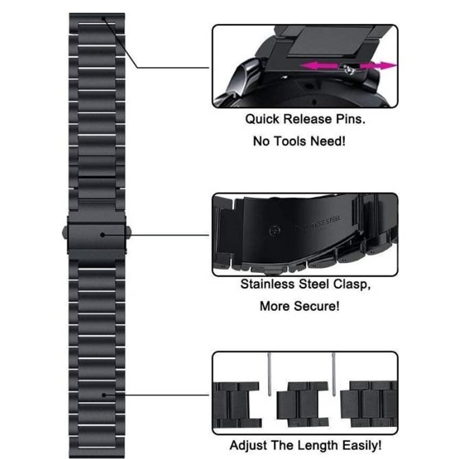 Stainless Steel Metal Band Strap Tali Jam Rantai Huawei Gt 2E Gt2E Original