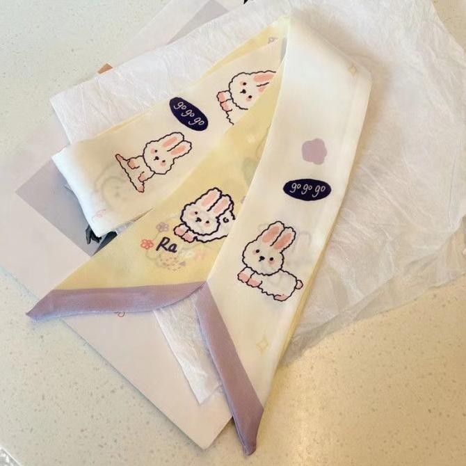 KOREA SYAL SATIN PREMIUM DEKORASI TAS SYAL MODE AKSESORIS RAMBUT SCARF WANITA KOREA / SCRAF LEHER / 