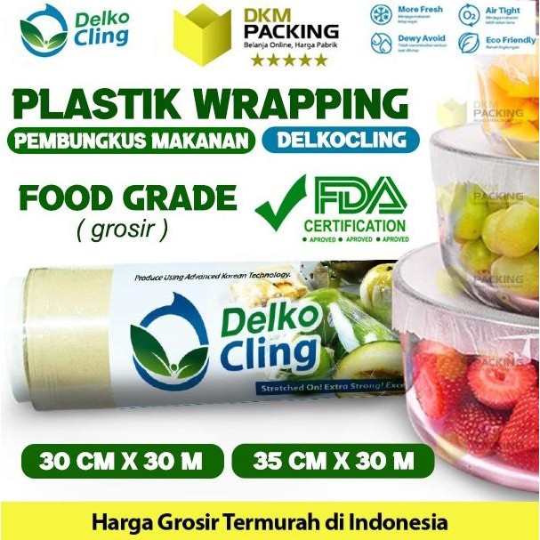 Plastik Cling Wrap Food Wrapping Pembungkus Makanan DELKO CLING /ROLL