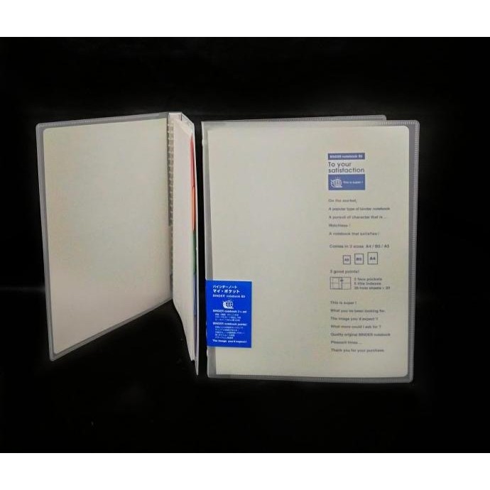

Terlaris Binder Note Book B5 26 Ring Plastik Kokuyo P-728 Transparan Slip Cover Ready Stok