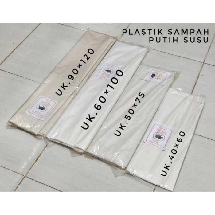 Plastik Sampah Putih Susu/Trashbag Putih susu
