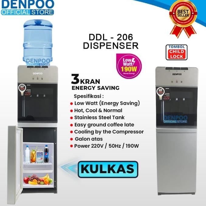 Dispenser Denpoo Ddl 206 Bagian Bawah Kulkas