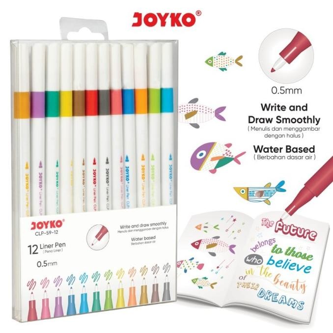 

Produk Baru!! PENA LINER Pen Pulpen Warna JOYKO CLP-59-12 Warna