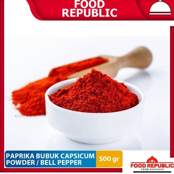 

BARU PAPRIKA BUBUK / CAPSICUM POWDER/ BELL PEPPER POWDER 500GR IMPORT HALAL