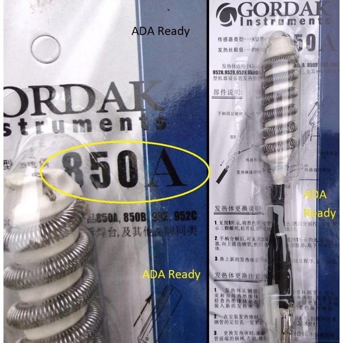PROMO ELEMEN GORDAK 952B DIGITAL 850A SOLDER UAP BLOWER ELEMENT HEATER 952 B