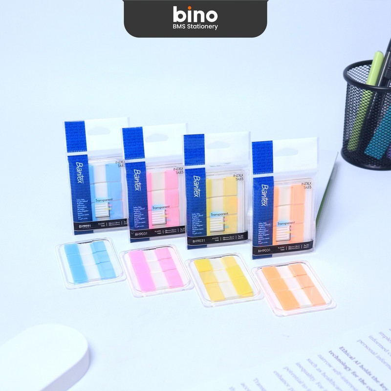 

[BMS Surabaya] Bantex Penanda Halaman / Index Tab Plastik Multi Color 38x18 mm BH9031