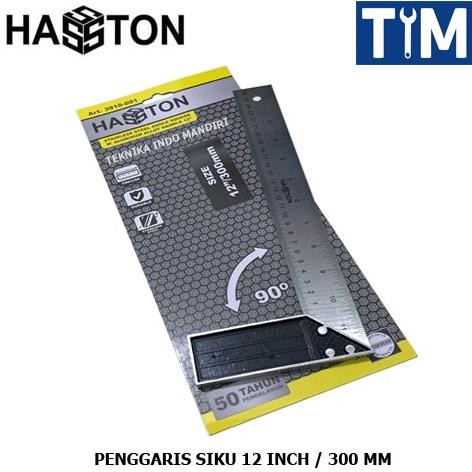 

Promo HASSTON Siku Tukang 12 INCH / Penggaris Siku / Carpenter Square 12" COD