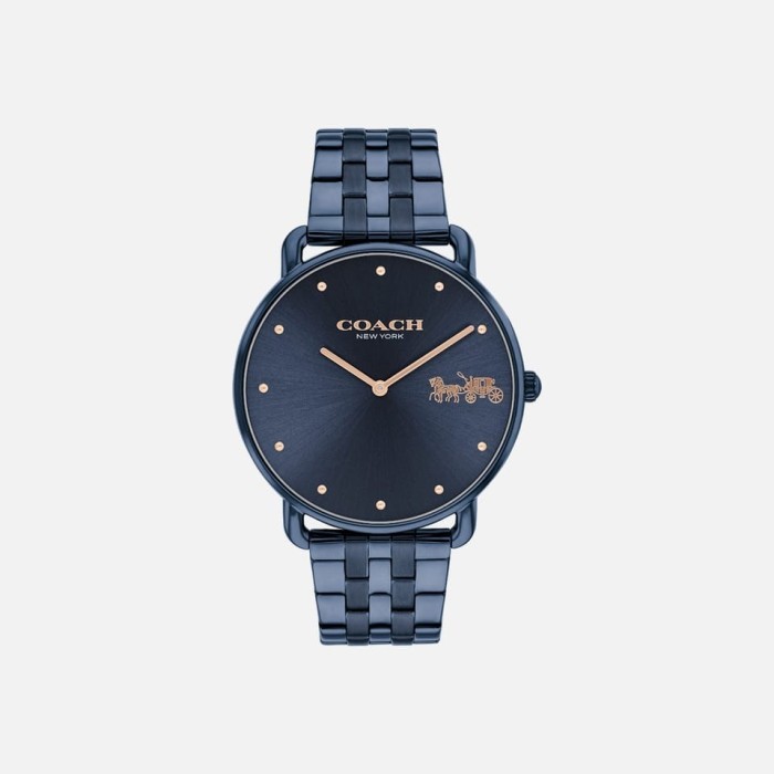 Jam Tangan Coach Pria Wanita Elliot Watch Navy 41mm