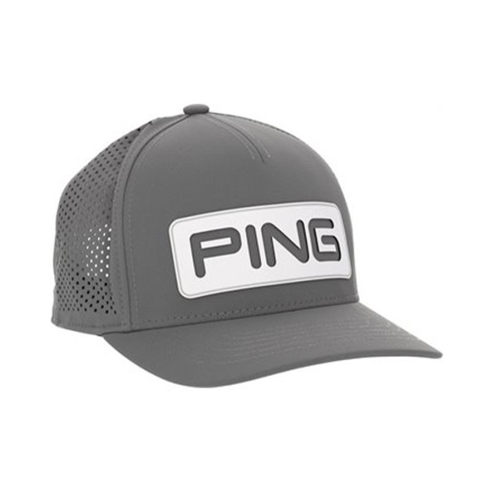Topi Golf Cap PING Tour Vented Man golf Cap topi golf Grey