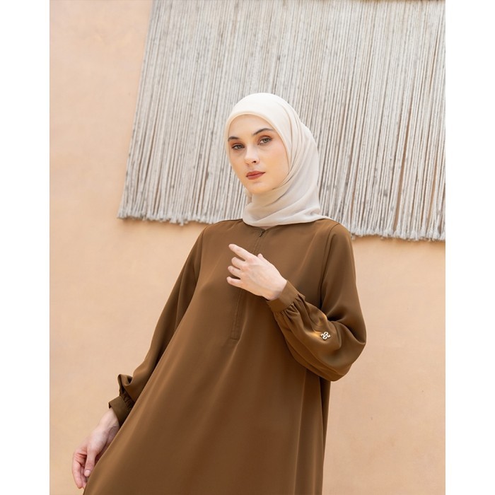 Murah Heaven Lights - Elma Dress - Gamis Polos Wanita Muslim Non COD