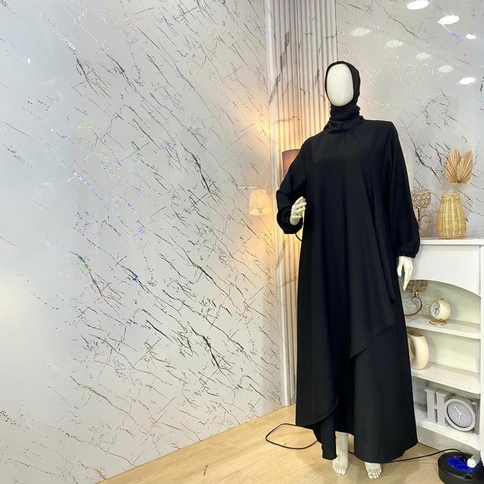 Murah Pastelo CLEMIRA DRESS by juragan gamis polos cantik Baju Muslim Panjang Wanita Dewasa LD 114cm