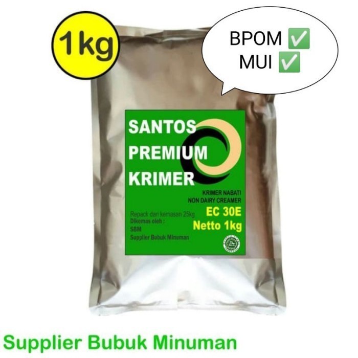 

TERLARIS TERLARIS TERLARIS KRIMER SANTOS PREMIUM NON DAIRY CREAMER NDC EC 30E REPACK 1KG MURAH!!!