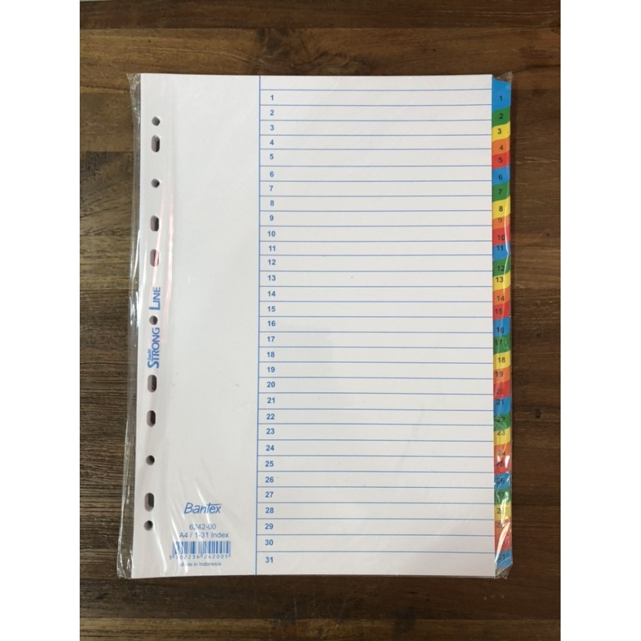 

TERBARU Devider / Divider / Pembatas Dokumen Bantex 1-31 6242 HOT SALE!