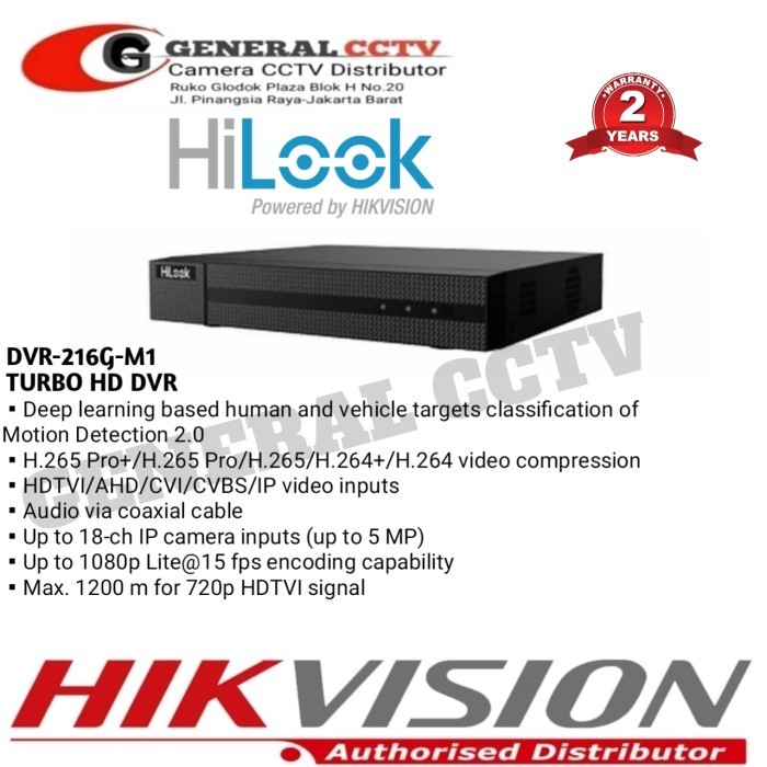 TERBARU DVR HILOOK 16 CHANNEL HILOOK 216G-K1 (S) DVR 16 CHANNEL HILOOK BISA GRAB