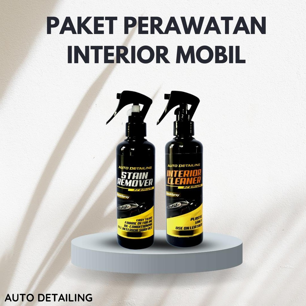 Paket Perawatan Interior Mobil / Pembersih Interior Mobil / Stain Remover / Interior Cleaner