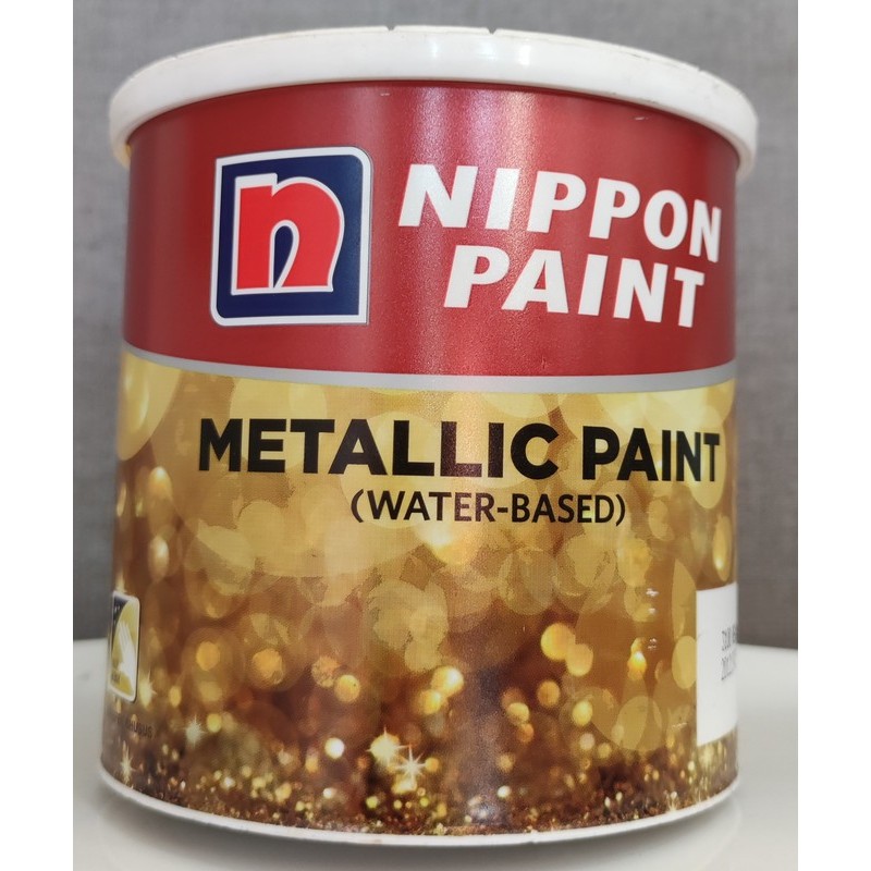 Cat Emas Nippon Paint Metalic Paint 1Ltr Waterbased 3100/3300Real Gold