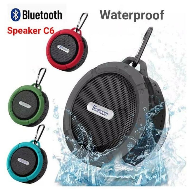 Speaker Bluetooth C6 Anti Air Waterproof Wireless Speaker Aktif