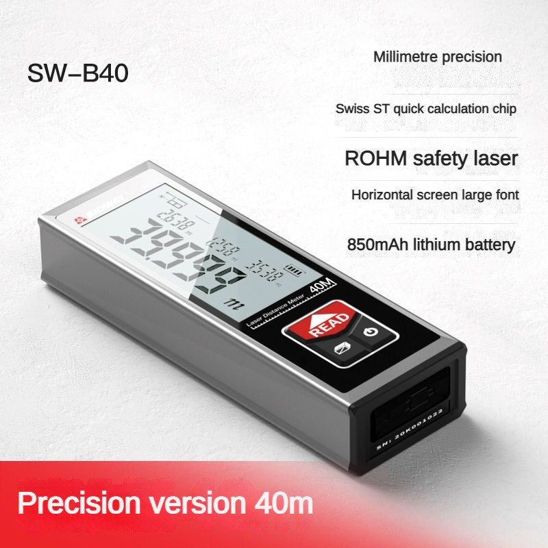 SNDWAY SW-B40  Laser Distance Meter Rangefinder Electronic Roulette Laser Digital Tape Range Finder 
