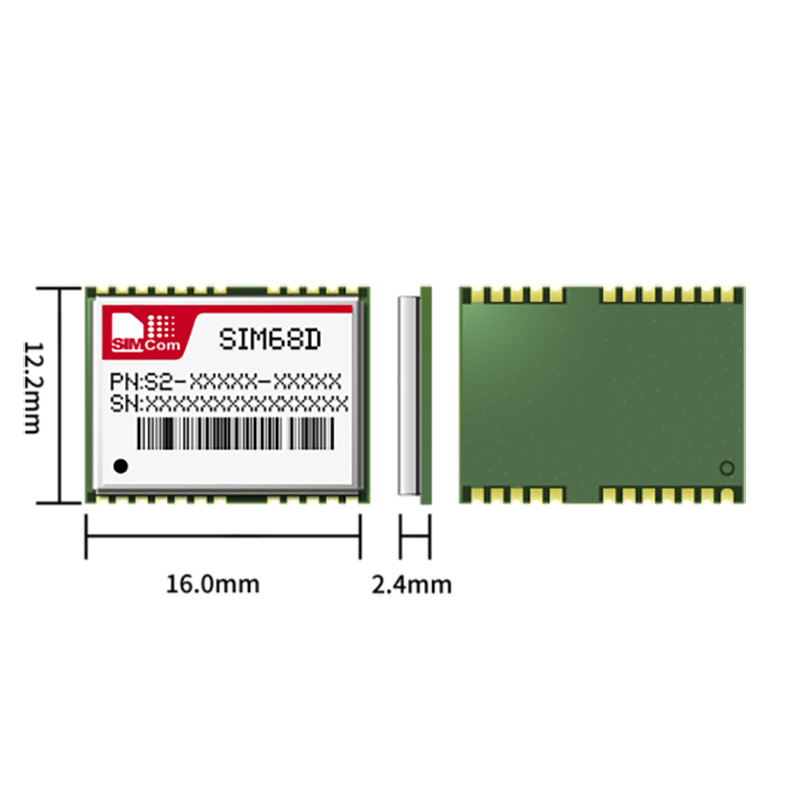 SIMCom SIM68D LCC GPS L1 L5 GLONASS BeiDou Galileo QZSS system GNSS module receiver 100% new origina