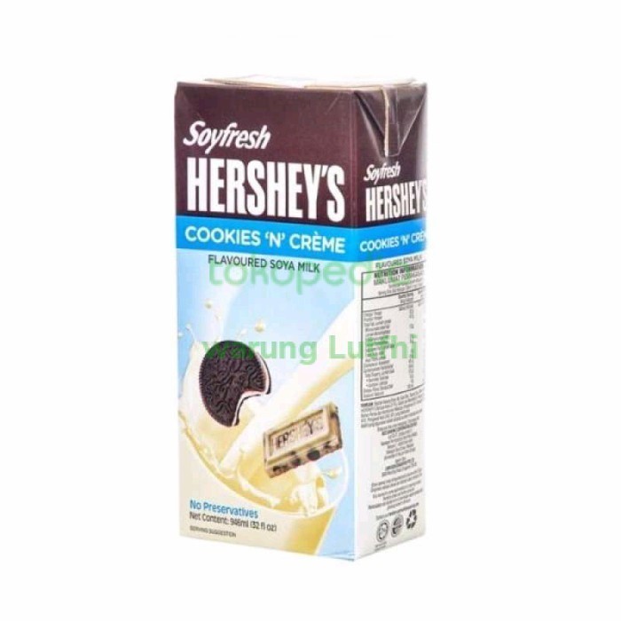 

TERLARIS TERLARIS TERLARIS SOYFRESH HERSHEY'S COOKIES N CREAM 946ML MURAH!!! MURAH MURAH MURAH