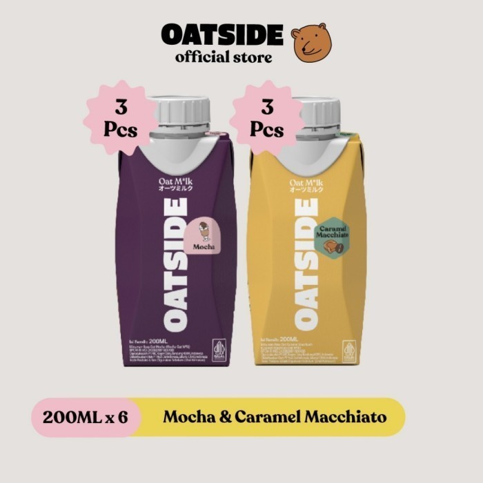 

TERLARIS TERLARIS TERLARIS OATSIDE MINI CAP MIX MOCHA & CARAMEL MACCHIATO 200ML (6PCS) (KEMASAN