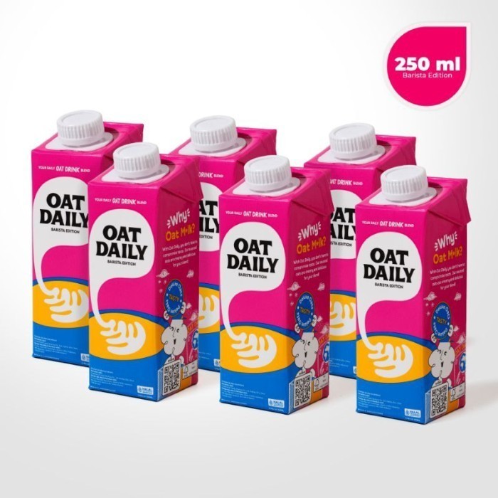

TERLARIS TERLARIS TERLARIS OAT DAILY OAT MILK BARISTA EDITION 250ML (6PCS) POCKET FRIENDLY TRAVEL